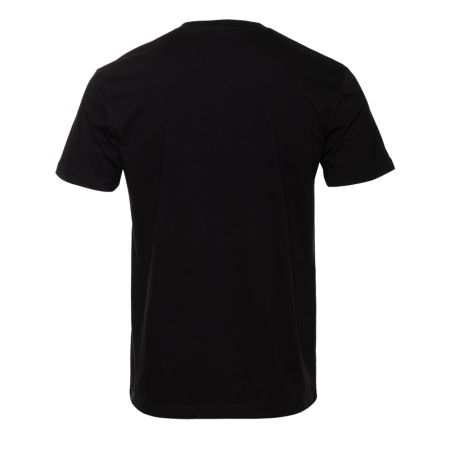 Чёрная футболка арт. 08U прямого кроя из 100% хлопка, 180 гр/м2, оптом | Мерч, униформа и текстиль для бизнеса  photo-2