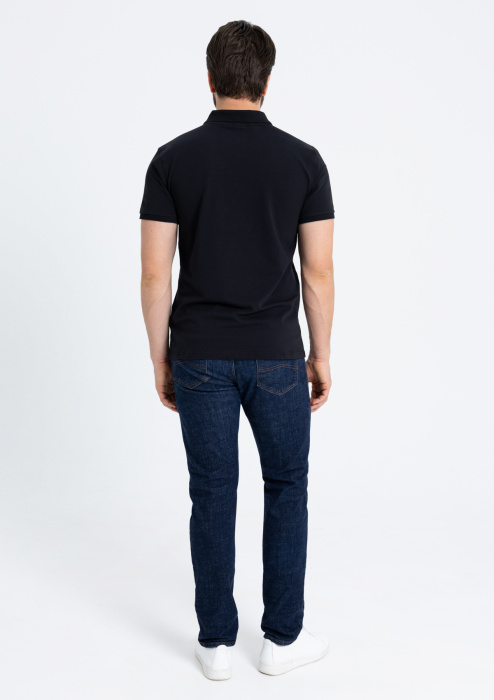 Рубашка поло унисекс STAN хлопок/эластан 200, 05, Чёрный (20) фото-4