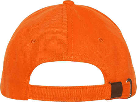 Оранжевая бейсболка арт. 03, 5 клиньев из 100% хлопка, 280 гр/м2, оптом | Мерч, униформа и текстиль для бизнеса  photo-4