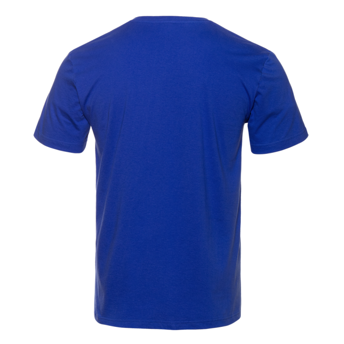 Синяя футболка арт. 02 прямого кроя из 100% хлопка, 160 гр/м2, оптом | Мерч, униформа и текстиль для бизнеса  фото-1