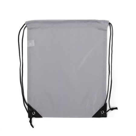 Светло-серый рюкзак-мешок арт. 131, 100% полиэстер, оптом | Мерч, униформа и текстиль для бизнеса photo-1