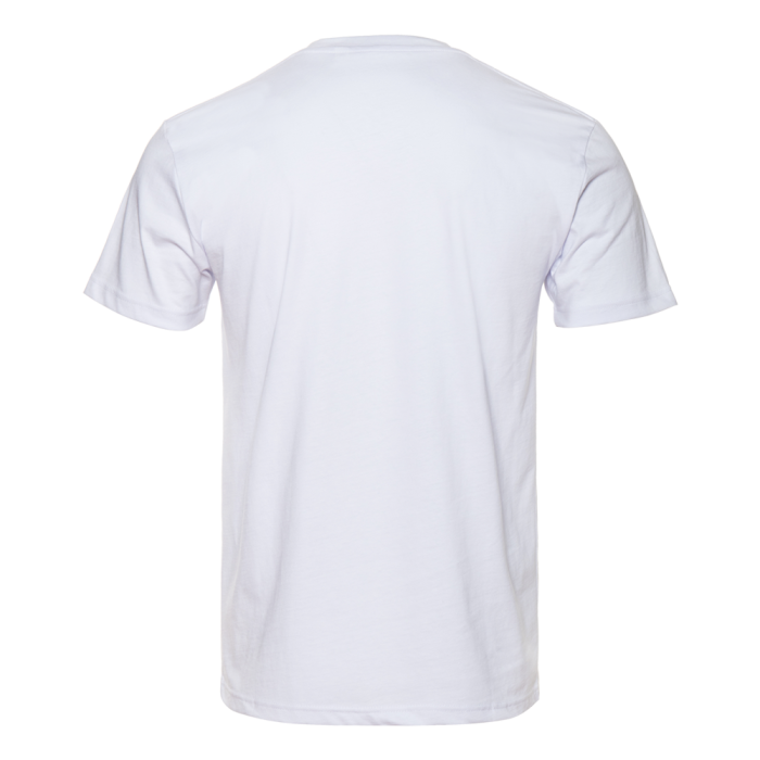 Белая футболка арт. 08U прямого кроя из 100% хлопка, 180 гр/м2, оптом | Мерч, униформа и текстиль для бизнеса  фото-2