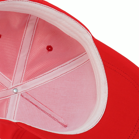 Красная бейсболка арт. 13Х, 5 клиньев, 100% хлопок, 150 гр/м2, оптом | Мерч, униформа и текстиль для бизнеса  photo-3