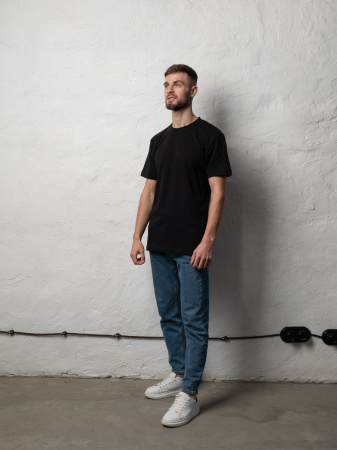 Тёмно-зелёная футболка арт. 08U прямого кроя из 100% хлопка, 180 гр/м2, оптом | Мерч, униформа и текстиль для бизнеса  photo-5