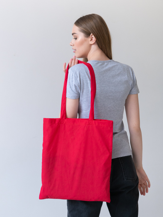 Красная сумка шопер, оптом | Мерч, униформа и текстиль для бизнеса фото-2