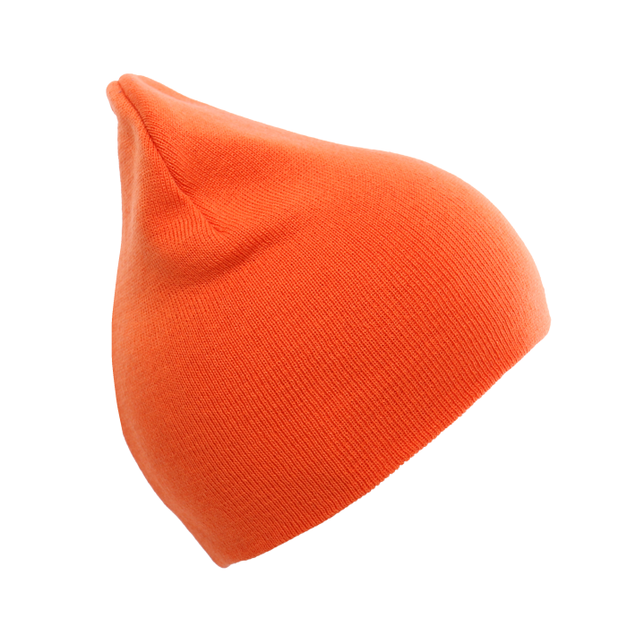 Оранжевая шапка арт. 016 из 100% акрила, 300 гр/м2, оптом | Мерч, униформа и текстиль для бизнеса  фото-1