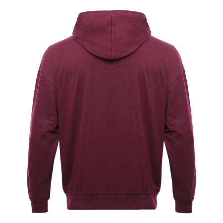 Бордовая толстовка на молнии STAN арт. 99, футер без начёса, 100% хлопок, 240 гр/м2  | Мерч, униформа и текстиль для бизнеса photo-2