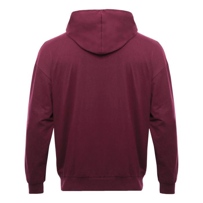 Толстовка мужская STAN с капюшоном на молнии футер без начёса 240, 99, Бордовый (166) фото-2