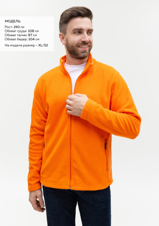 Толстовка унисекс STAN на молнии микрофлис 200, 21, Оранжевый (28) | Мерч, униформа и текстиль для бизнеса photo-3