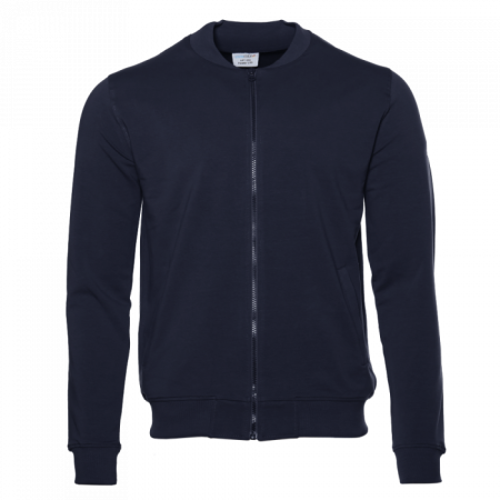 Темно-синяя толстовка STAN арт. 65N на молнии, 78% хлопок, 17% полиэстер, 5% эластан, 245 гр/м2 | Мерч, униформа и текстиль для бизнеса photo-0