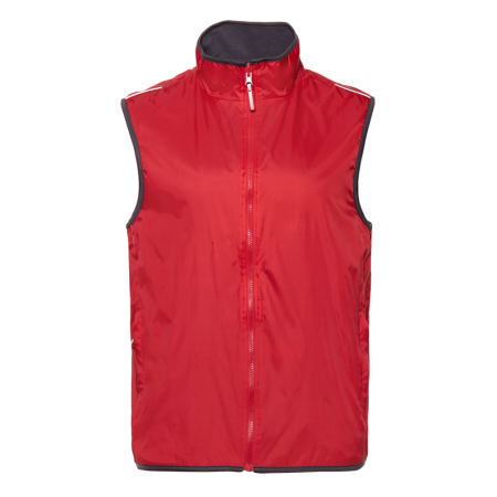 Красный однотонный двухсторонний жилет арт. 24N, Taffeta 210T, оптом | Мерч, униформа и текстиль для бизнеса photo-0