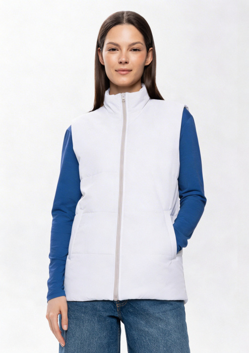 Жилет унисекс STAN утепленный 90, 130, 85, Белый (10) фото-3