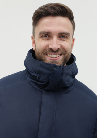 Темно-синяя однотонная куртка арт. 73, 100% полиэстер с водоотталкивающей пропиткой, оптом | Мерч, униформа и текстиль для бизнеса photo-20