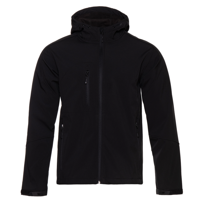 Черная однотонная куртка арт. 71N, softshell, оптом  | Мерч, униформа и текстиль для бизнеса фото-0