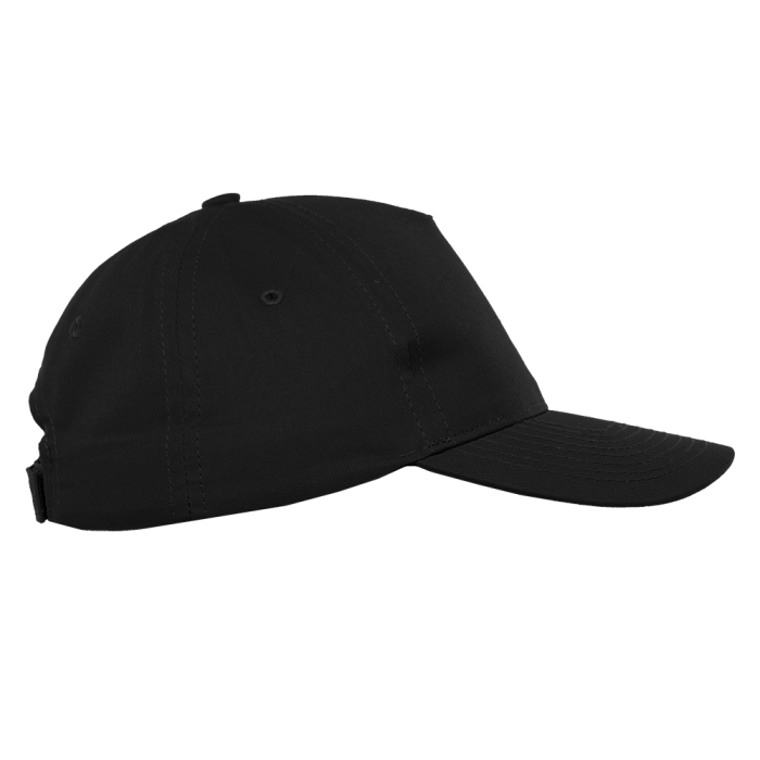 Черная детская бейсболка арт. 10J, 5 клиньев из 100% хлопка, 150 гр/м2, оптом | Мерч, униформа и текстиль для бизнеса фото-1