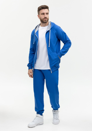 Синие однотонные брюки арт. 62, 92% хлопок, 8% эластан, оптом | Мерч, униформа и текстиль для бизнеса photo-6