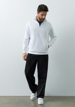 Толстовка STAN оверсайз на молнии, футер без начёса, 340, 102, Черный (20) photo-6