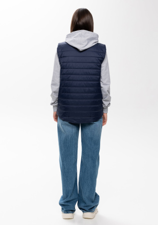 Темно-синий ультралёгкий жилет арт. 87, 100% нейлон, оптом | Мерч, униформа и текстиль для бизнеса photo-5