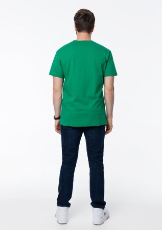Зелёная футболка арт. 52 прямого кроя из 100% хлопка, 150 гр/м2, оптом | Мерч, униформа и текстиль для бизнеса  photo-8