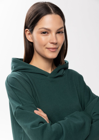 Худи унисекс STAN оверсайз футер без начёса 350, 66, Т-зелёный (130)  | Мерч, униформа и текстиль для бизнеса photo-8