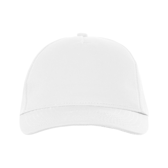 Белая детская бейсболка арт. 10J, 5 клиньев из 100% хлопка, 150 гр/м2, оптом | Мерч, униформа и текстиль для бизнеса  фото-2