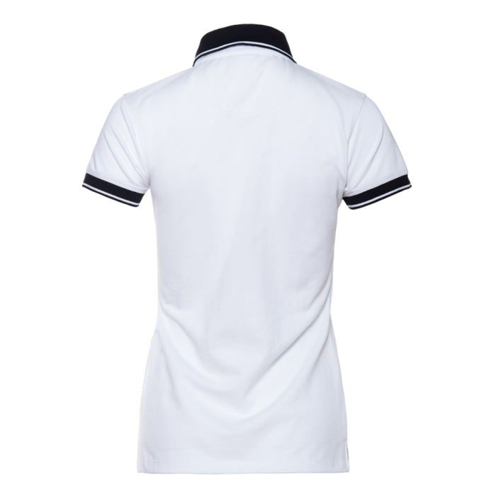 Женская белая рубашка поло арт. 04CW приталенного кроя, 80% хлопок, 20% полиэстер, 185 гр/м2, оптом | Мерч, униформа и текстиль для бизнеса  фото-1