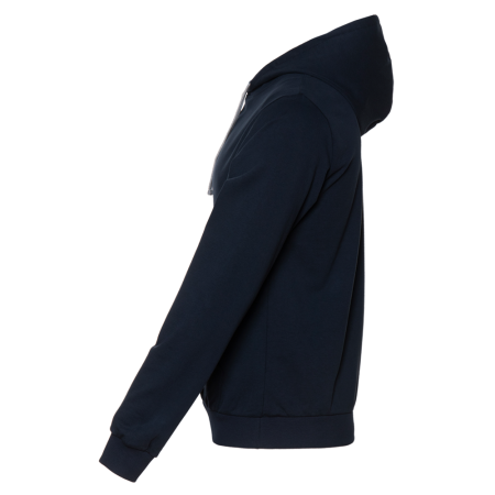 Темно-синее худи арт. 23 с контрастным капюшоном, футер без начеса 100% хлопок, 260 гр/м2 | Мерч, униформа и текстиль для бизнеса photo-2