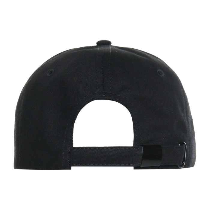 Черная бейсболка арт. 07, 6 клиньев из 100% хлопка, 280 гр/м2, оптом | Мерч, униформа и текстиль для бизнеса  фото-4