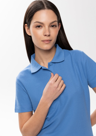 Рубашка поло женская STAN хлопок/полиэстер 185, 04WL, Голубой (76) | Мерч, униформа и текстиль для бизнеса photo-6