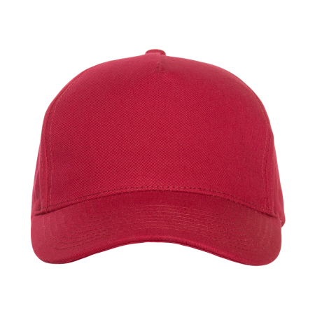 Бордовая бейсболка арт. 10L, 5 клиньев из 100% хлопка, 150 гр/м2, оптом | Мерч, униформа и текстиль для бизнеса  photo-3