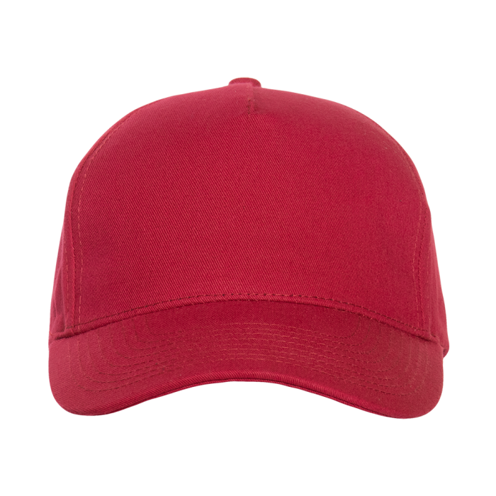 Бордовая бейсболка арт. 10L, 5 клиньев из 100% хлопка, 150 гр/м2, оптом | Мерч, униформа и текстиль для бизнеса  фото-3