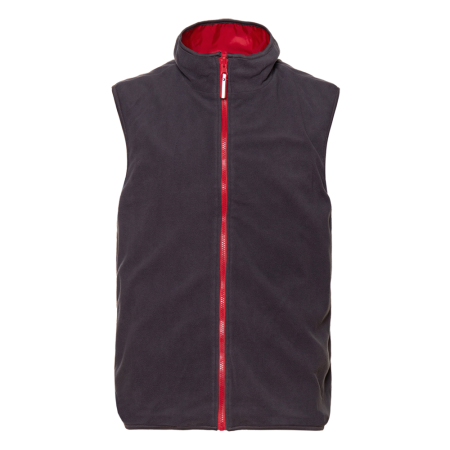 Красный однотонный двухсторонний жилет арт. 24N, Taffeta 210T, оптом | Мерч, униформа и текстиль для бизнеса photo-2