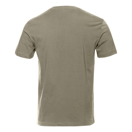 Футболка арт. 02 цвета оливковый хаки прямого кроя из 100% хлопка, 160 гр/м2, оптом | Мерч, униформа и текстиль для бизнеса  photo-2