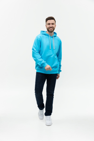Худи унисекс STAN футер без начёса 260, 23, Бирюзовый (32) | Мерч, униформа и текстиль для бизнеса photo-5