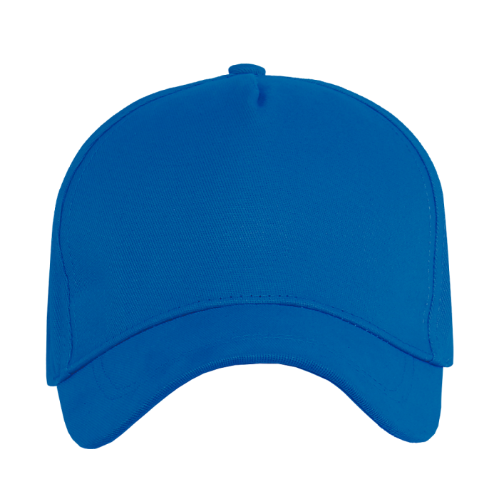 Синяя бейсболка 5 клиньев из 100% хлопка, оптом | Мерч, униформа и текстиль для бизнеса  фото-1