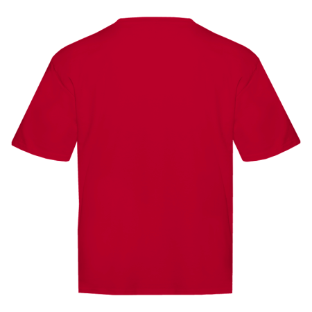 Красная футболка арт. 56 оверсайз кроя из 100% хлопка, 240 гр/м2, оптом | Мерч, униформа и текстиль для бизнеса  photo-2