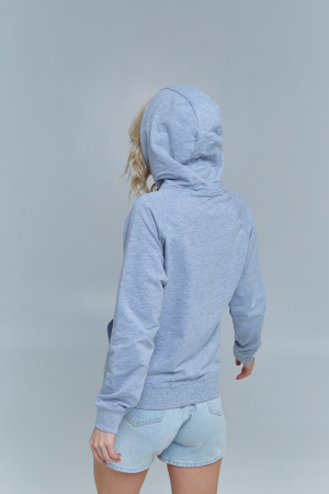 Толстовка женская STAN с капюшоном на молнии футер без начёса, 260, 61W, Чёрный (20) photo-4