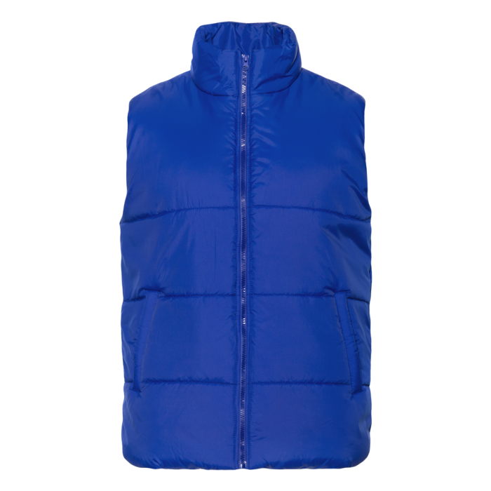 Синий однотонный утепленный жилет арт. 84, 100% нейлон, оптом | Мерч, униформа и текстиль для бизнеса фото-0