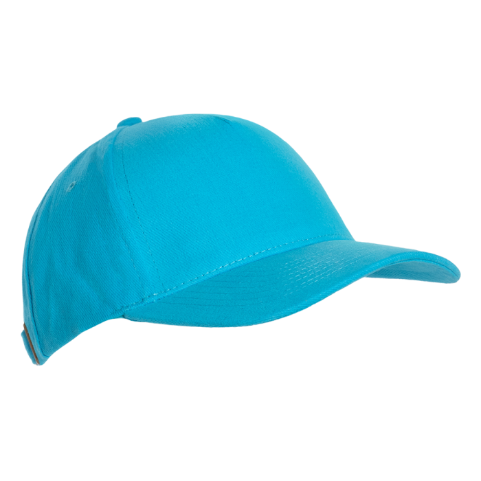 Бирюзовая бейсболка арт. 11, 5 клиньев из 100% хлопка, 280 гр/м2, оптом | Мерч, униформа и текстиль для бизнеса  фото-0