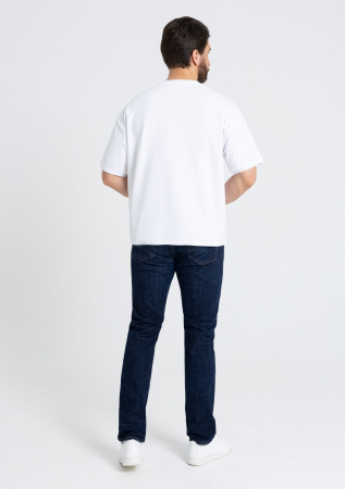 Белая футболка арт. 41 оверсайз кроя состав 95% хлопок 5% спандекс, 260 гр/м2, оптом | Мерч, униформа и текстиль для бизнеса   photo-6