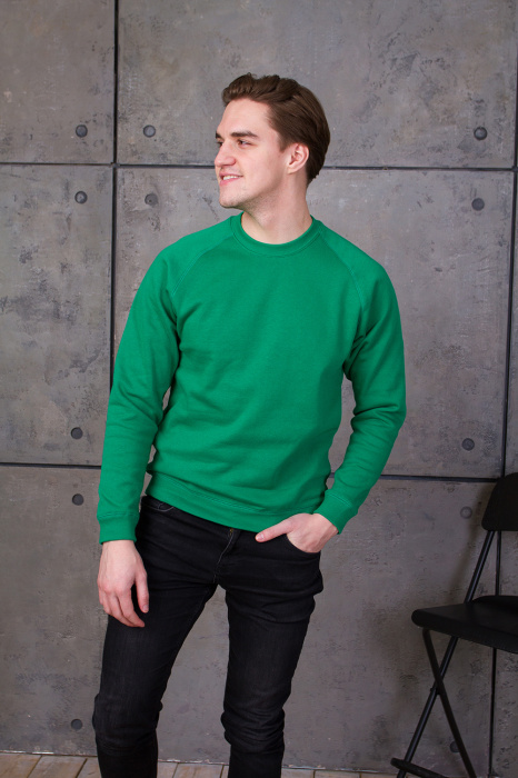 Свитшот унисекс STAN  футер с начёсом 260, 53, Зелёный (30) | Мерч, униформа и текстиль для бизнеса фото-3