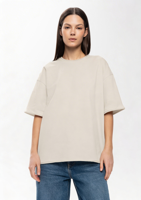 Футболка оверсайз кроя арт. 41 из 95% хлопка 5% спандекса, 260 гр/м2, оптом | Мерч, униформа и текстиль для бизнеса  фото-4