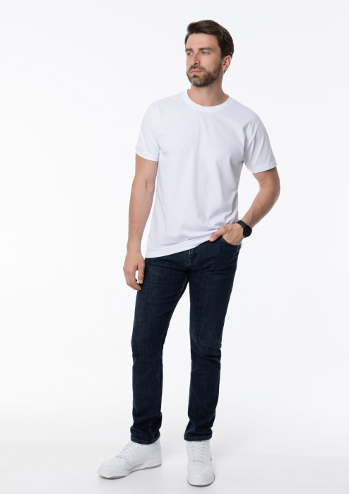 Белая футболка арт. 51 прямого кроя из 100% хлопка, 150 гр/м2, оптом | Мерч, униформа и текстиль для бизнеса  фото-4