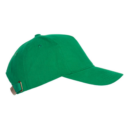Зеленая бейсболка арт. 11, 5 клиньев из 100% хлопка, 280 гр/м2, оптом | Мерч, униформа и текстиль для бизнеса photo-2