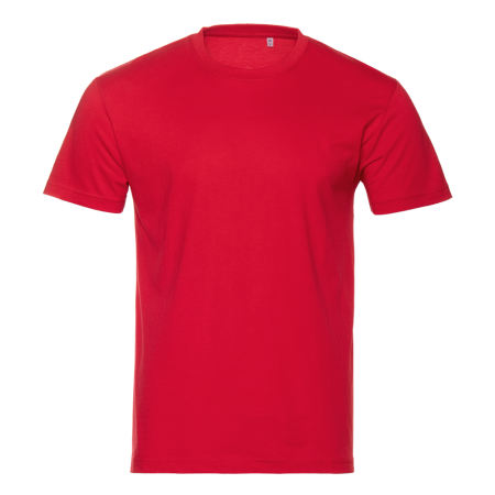 Красная футболка арт. 51 прямого кроя из 100% хлопка, 150 гр/м2, оптом | Мерч, униформа и текстиль для бизнеса  photo-0