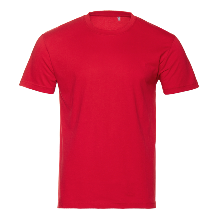 Красная футболка арт. 51 прямого кроя из 100% хлопка, 150 гр/м2, оптом | Мерч, униформа и текстиль для бизнеса  фото-0