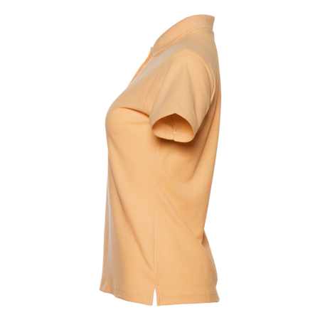 Женская бежевая рубашка поло арт. 104W приталенного кроя, 65% хлопок, 35% полиэстер, 185 гр/м2, оптом | Мерч, униформа и текстиль для бизнеса  photo-1