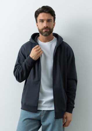 Толстовка оверсайз кроя арт. 100 из 100% хлопка (верх) и 100% полиэстера (подклад), 320 гр/м2, оптом | Мерч, униформа и текстиль для бизнеса  photo-5