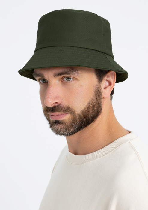 Зеленая панама арт. 14UC, 100% хлопок, 200 гр/м2, оптом | Мерч, униформа и текстиль для бизнеса  фото-3