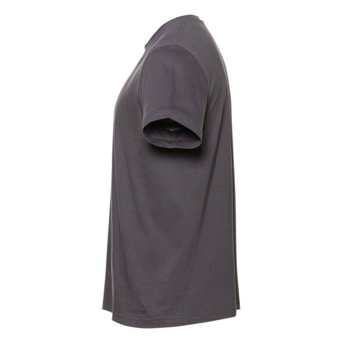 Тёмно-серая футболка арт. 02 прямого кроя из 100% хлопка, 160 гр/м2, оптом | Мерч, униформа и текстиль для бизнеса фото-2